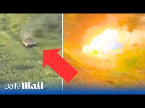 Ukrainian soldiers destroy MULTIPLE Russian BMP tanks on Bakhmut frontlines in drone footage