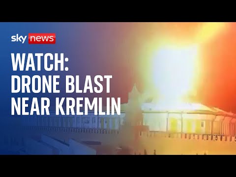 Russia: Smoke rises from the Kremlin after blast from a nearby drone