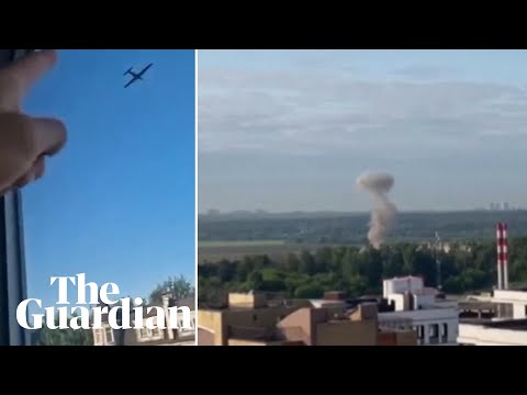 Video shows drones flying over Moscow in targeted large-scale attack