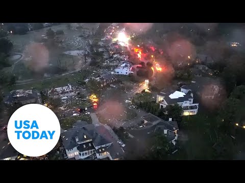 Drone video captures tornado aftermath in Virginia Beach | USA TODAY