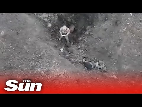 Russian survivor 'asks to be bombed' as Ukrainian drone drops surrender note