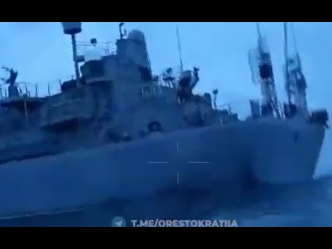 New Video Confirms Marine Drone DID Hit Russian Intelligence Ship the Ivan Khurs!