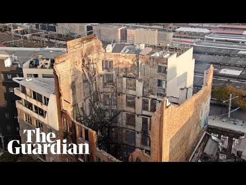 Drone footage shows aftermath of Sydney's 'once-in-a-decade' fire