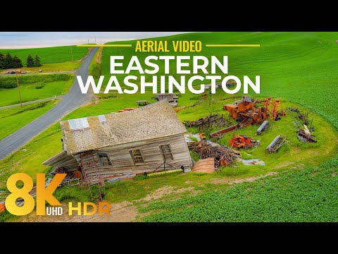 Flying over Eastern Washington & Columbia River Gorge – Drone Video of Scenic Landscapes in 8K HDR