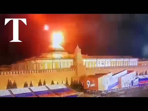 Video shows alleged Ukrainian drone strike on Moscow's Kremlin