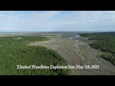 Thiokol Woodbine Explosion Site Camden County Ga Drone Video May 7th 2023