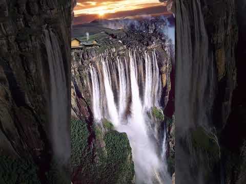 Switzerland Waterfall Drone Video | Short #reels