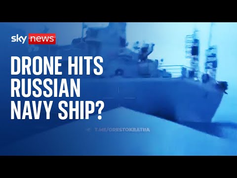 Ukraine war: Drone appears to reach Russian intelligence ship