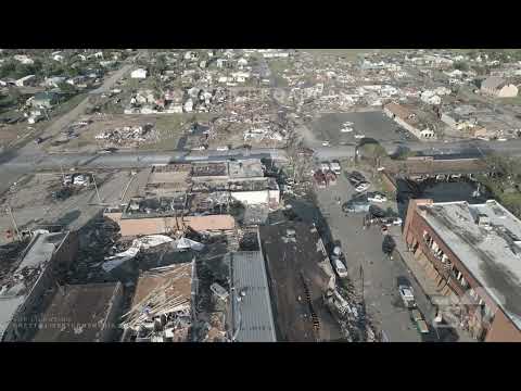 06-15-2023 Perryton, TX – Drone footage of significant damage in town