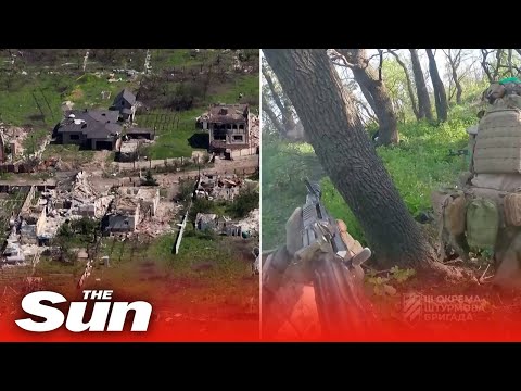 Drone video shows destruction of Bakhmut as Ukrainian pushes counteroffensive