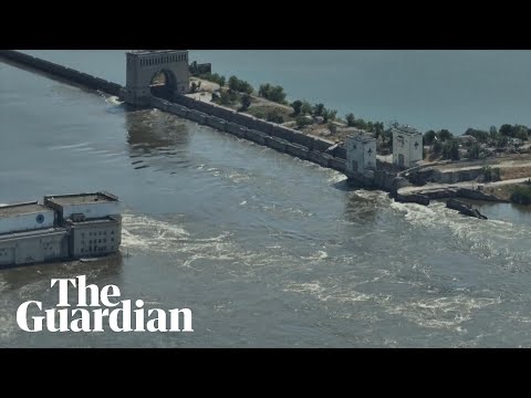 New drone footage shows extent of damage to Ukraine dam