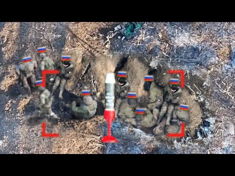 Horrible Footage!! Ukrainian drones brutally destroy Russian soldier while Leaving Bakhmut