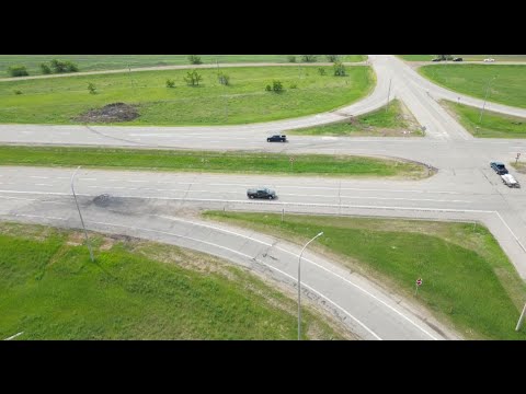 JUST IN: Drone footage captures crash scene on the Trans-Canada Highway near Carberry