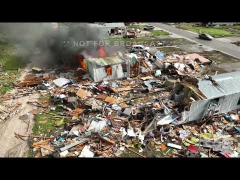 06-15-2023 Perryton, TX – Major Tornado and Damage via Drone