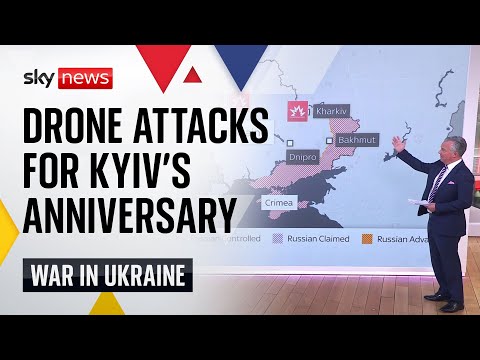 Ukraine War: Exploding drone attacks come ahead of Kyiv's anniversary