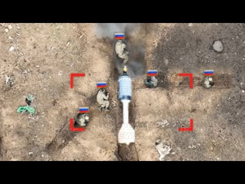 All out War!! Ukrainian drones operator destroyed brutally Russian troops in trench Bakhmut