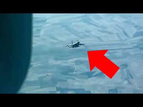 Classified Footage of US Drone Taken Down by Russian Aircraft