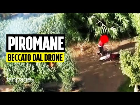 Piromane scoperto da un drone: lui tenta di abbatterlo coi sassi, denunciato in Calabria