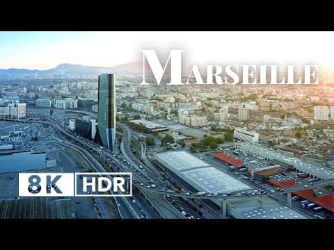 Marseille, France in 8K HDR 10 BIT ULTRA HD Drone Video (60 FPS)