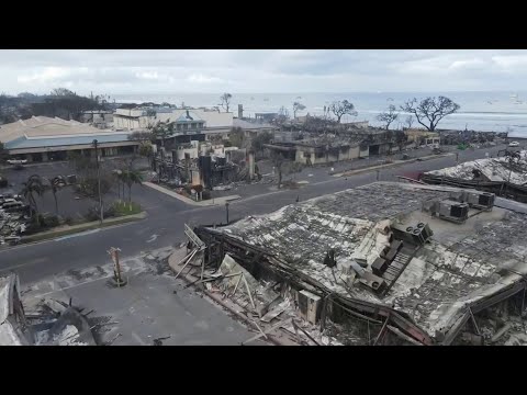 VIDEO: Drone footage of devastation in Maui after deadly fire