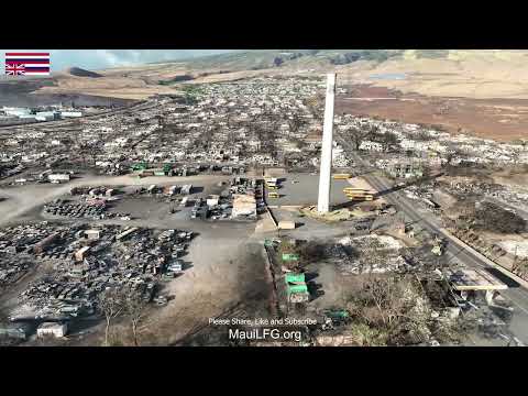 DAY AFTER FIRE FOOTAGE: 4K Drone Lahaina Maui Fire – Longest & Most Detailed Aerial View