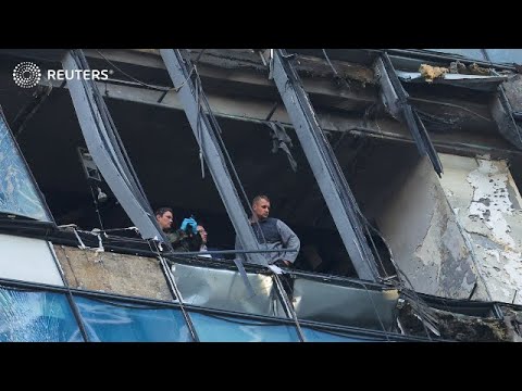 Same tower hit again in fresh drone attack on Moscow