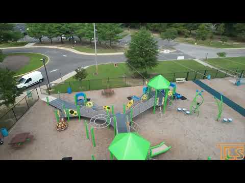 New Oak Street School Playground Drone Video