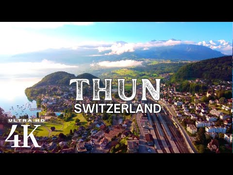 Thun, Switzerland 🇨🇭 in 4K Ultra HD | Drone footage