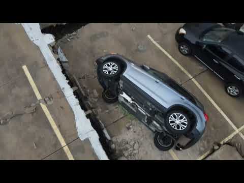 DRONE VIDEO | Damage from parking garage collapse at Shoregate Towers apartment in Willowick