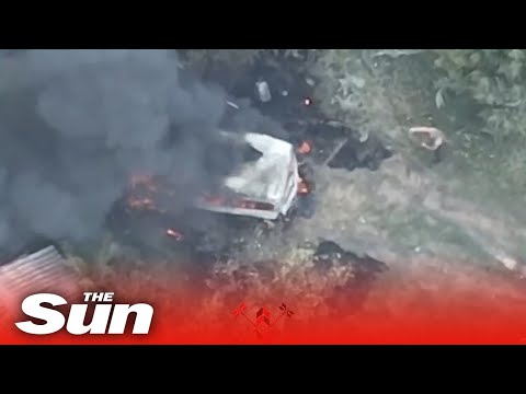 Ukrainian forces taunt Putin with video of FPV drones destroying Russian targets