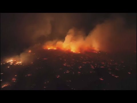 Maui fires: Drone video shows intense flames burning in Hawaii