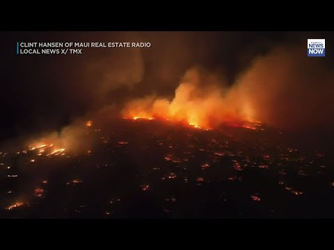 Drone video shows North Kihei fire