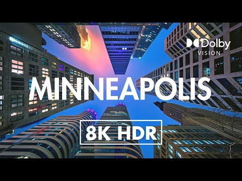 Minneapolis Downtown, USA 8K HDR Dolby Vision 10 BIT (60FPS) Drone Video