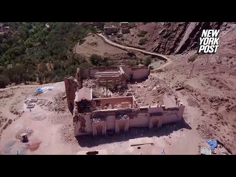 Drone video shows earthquake's destruction of historic Moroccan mosque, devastated villages