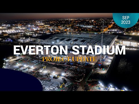 STUNNING NEW EVERTON STADIUM FOOTAGE! | Latest drone video of progress on site