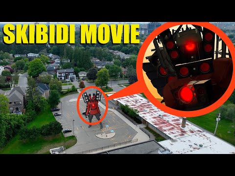 drone catches Skibidi Toilet vs Titan Speaker Man outside my house! (We found them)