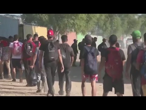 Drone video shows flood of migrants coming to U.S. | FOX 5 News