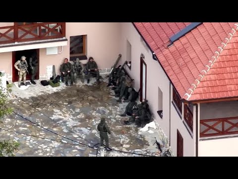 Kosovo police release drone footage of monastery siege