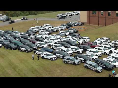 Sea of Blue: Drone video of fellow officers supporting Deputy Tucker Blakely's family
