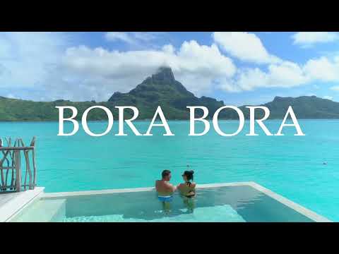 🎵 Deep House Drone 4K Footage 📍 BORA BORA Beach, French